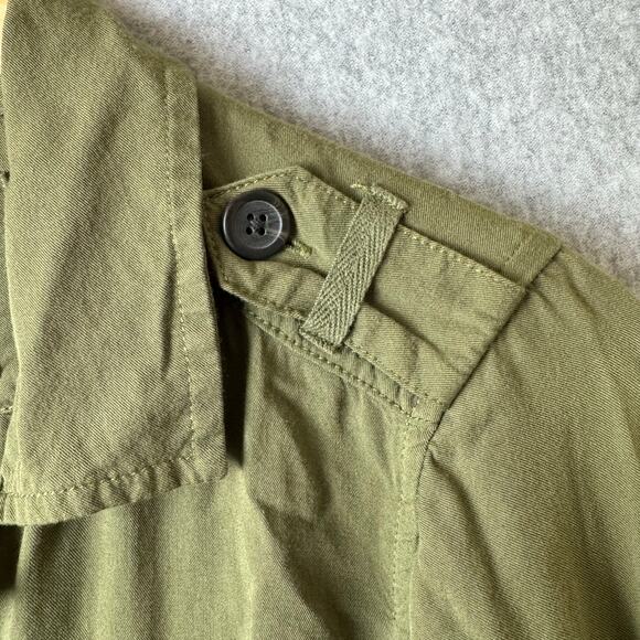 Sonoma Top Women’s Small Cargo Utility Army Green Pockets Minimalist Boho Tunic - Picture 5 of 10